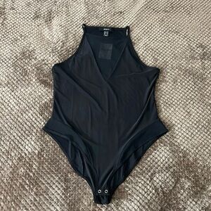 NWT Forever 21 Black Bodysuit - Size 1X